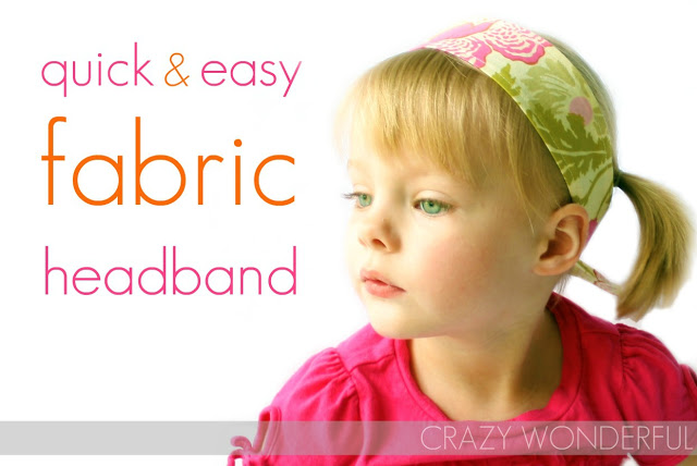quick & easy fabric headband