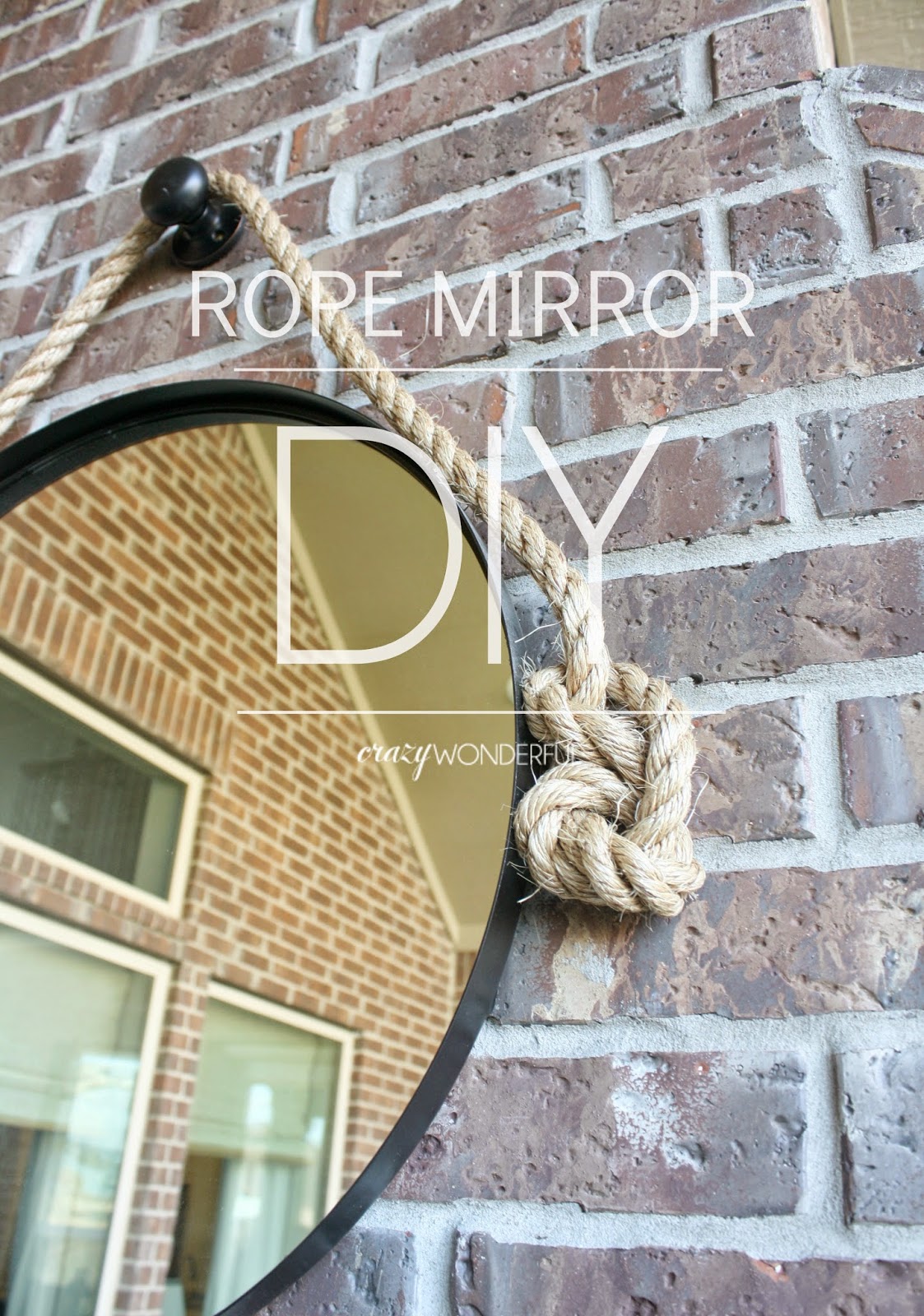 DIY rope mirror | tutorial