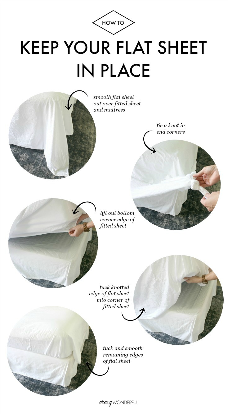 life hack | how to keep your flat sheet tucked