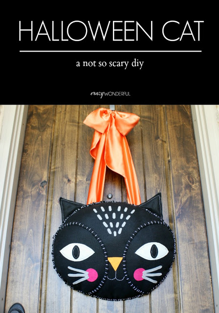 halloween door hanging | tutorial