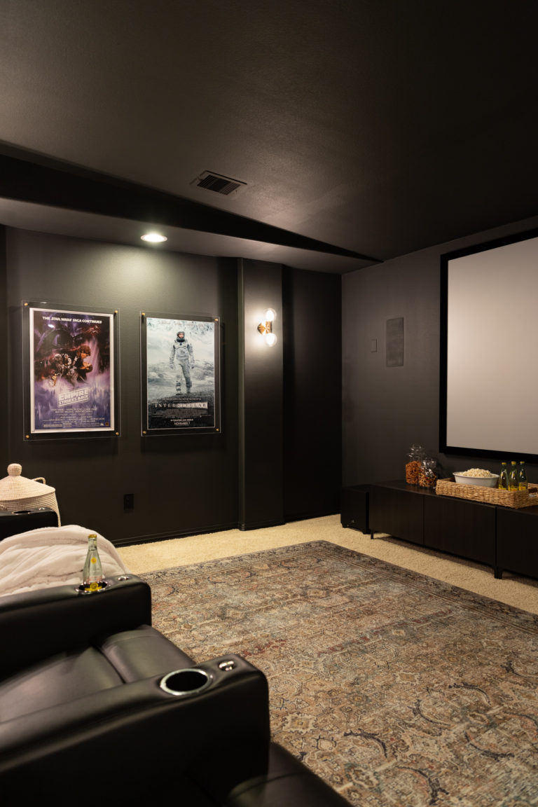 Our Finished Home Theater