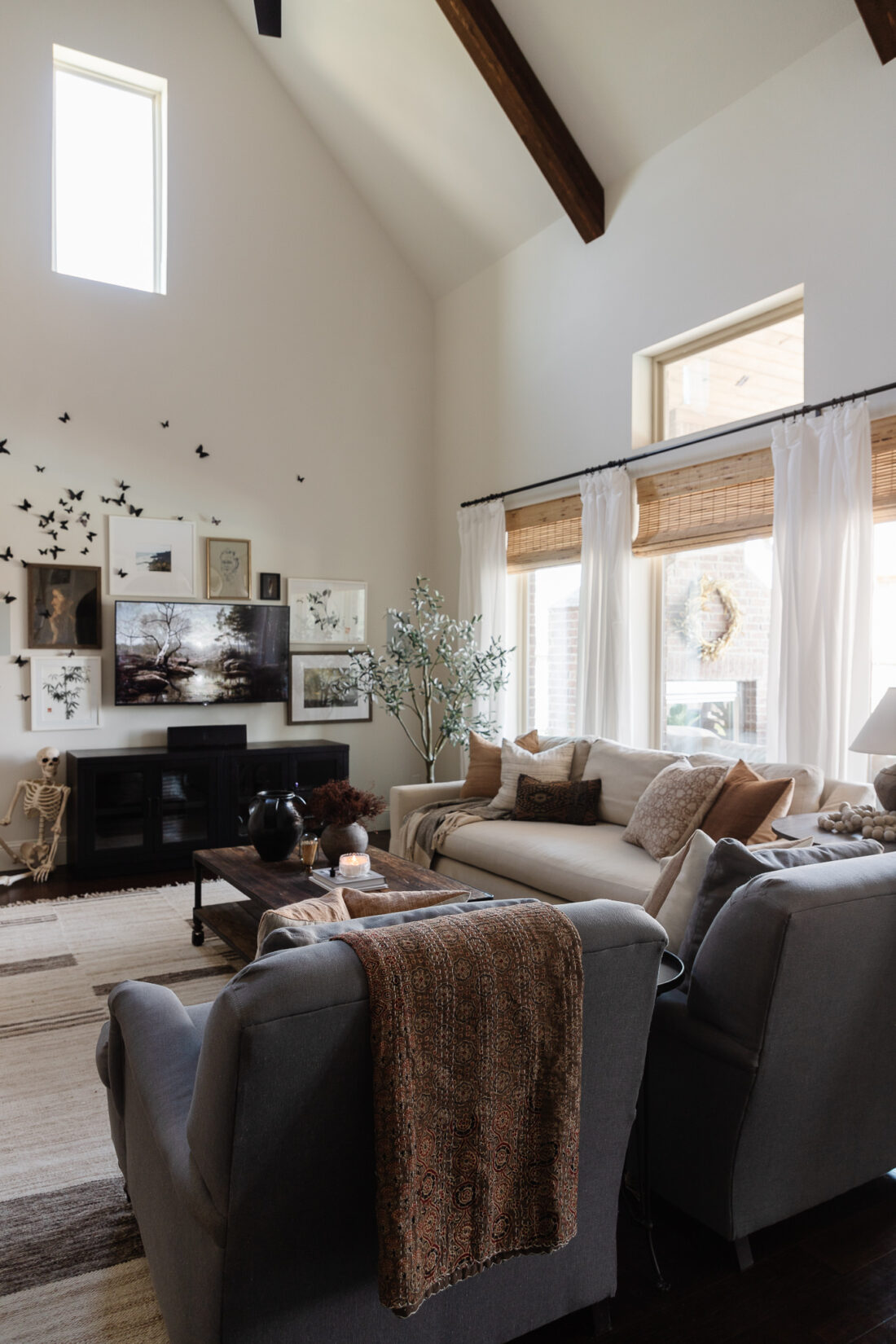 living room Fall decor ideas