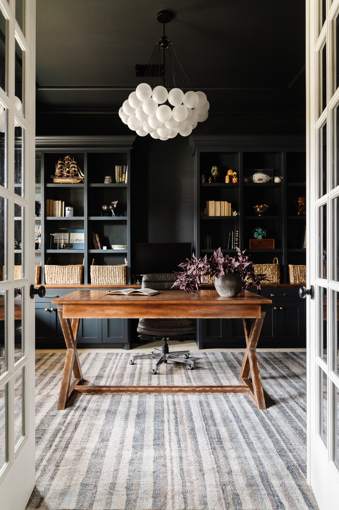 Archivist Dark Wood Executive Desk