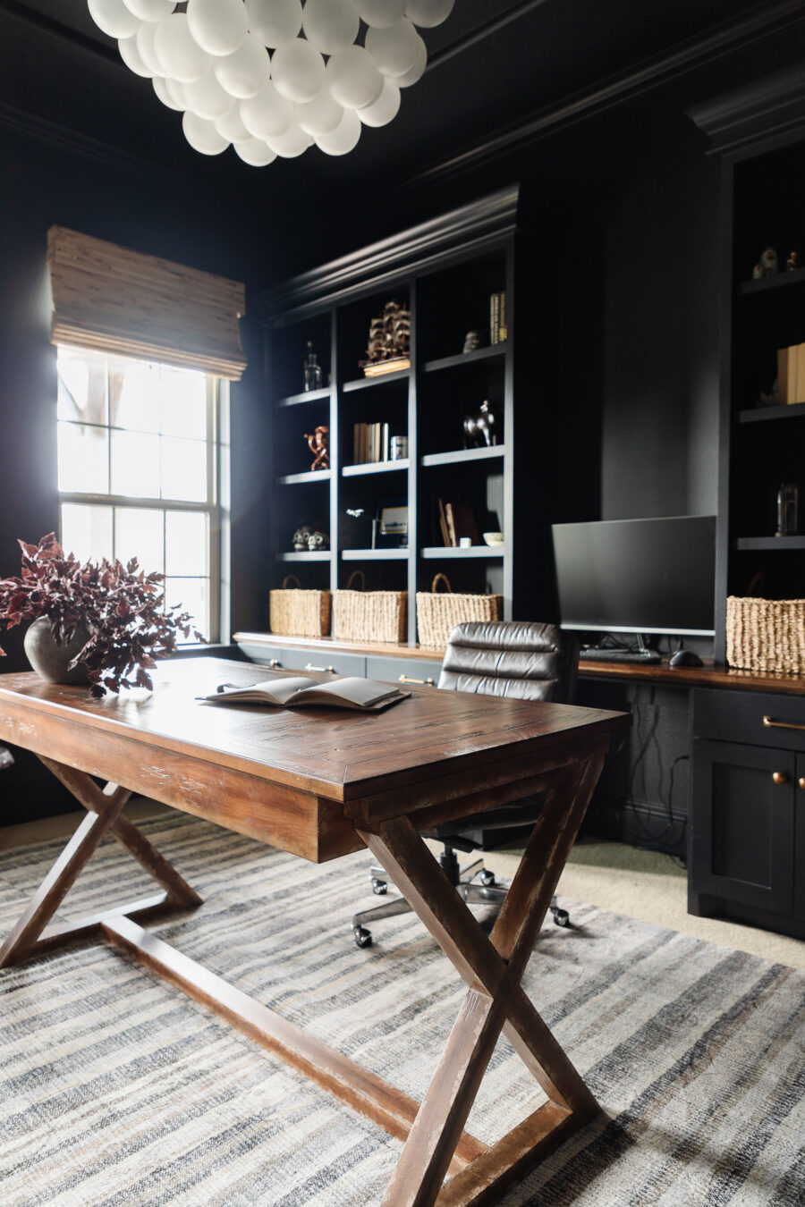 Moody Home Office Reveal - Crazy Wonderful
