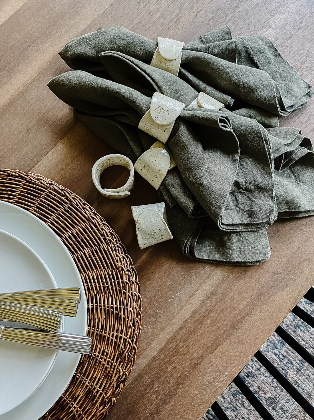 DIY napkin rings