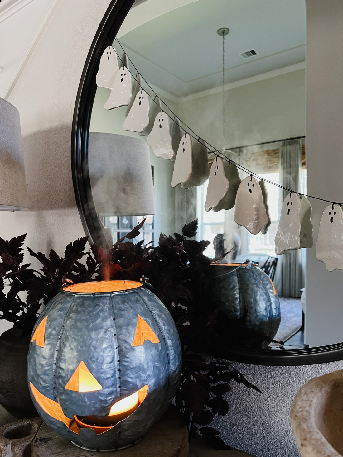 DIY Ceramic Ghost Garland - Crazy Wonderful