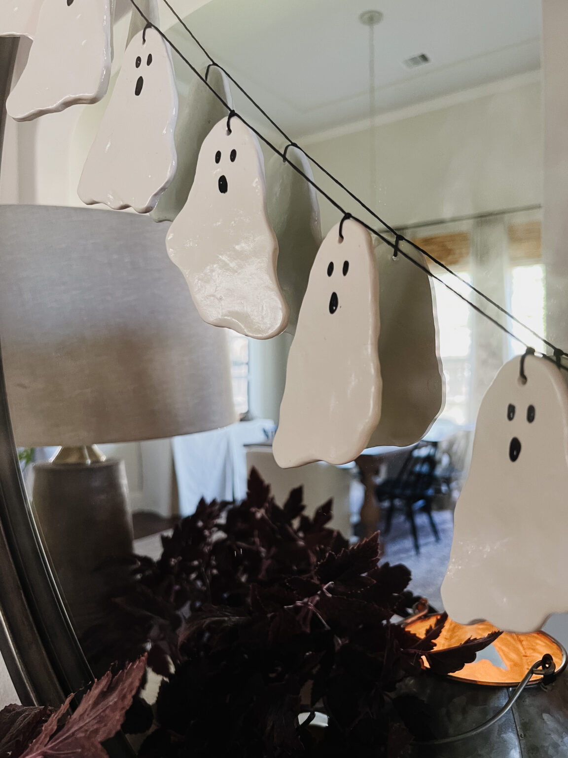 DIY Ceramic Ghost Garland - Crazy Wonderful